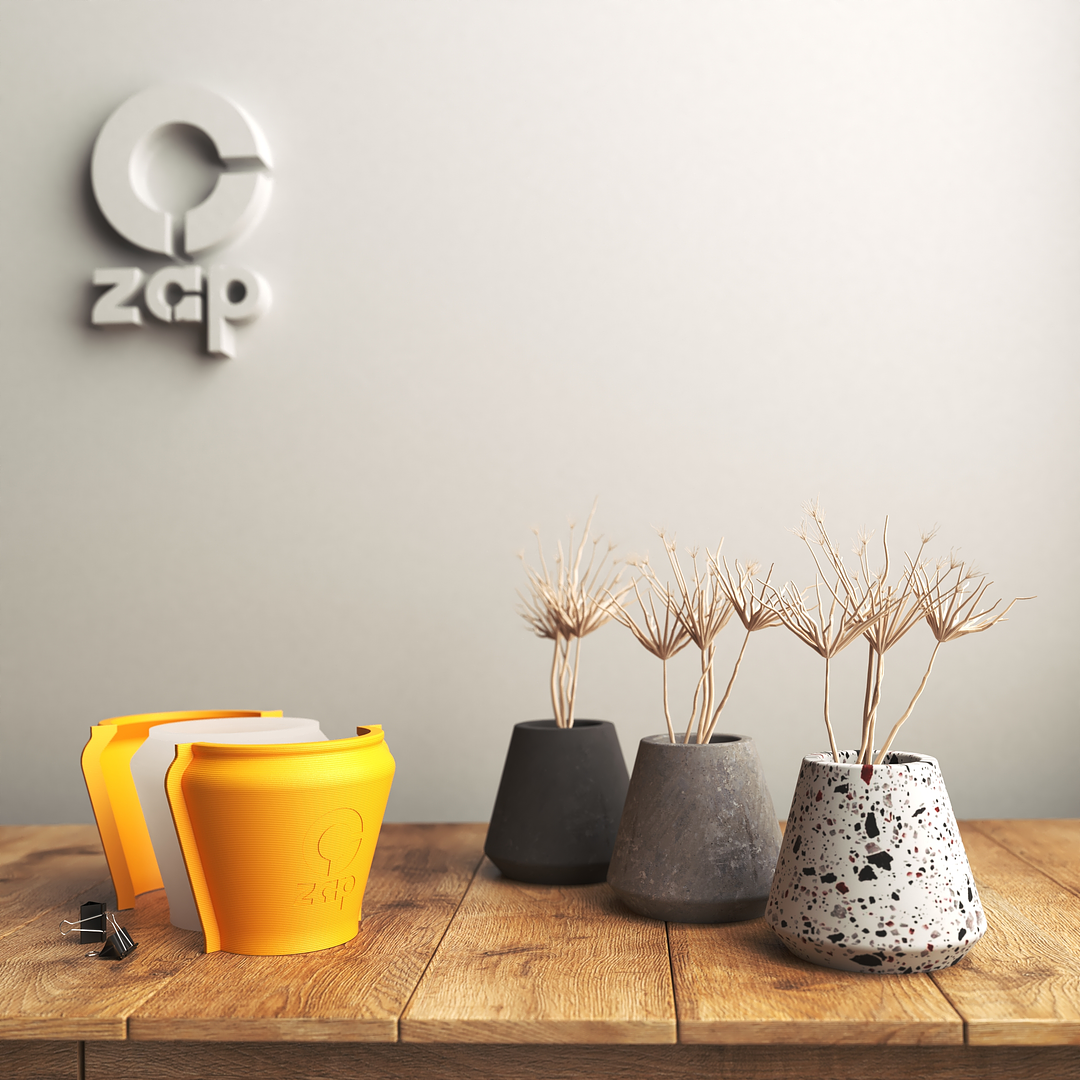 Molde de silicona para hacer maceteros, cono pequeño