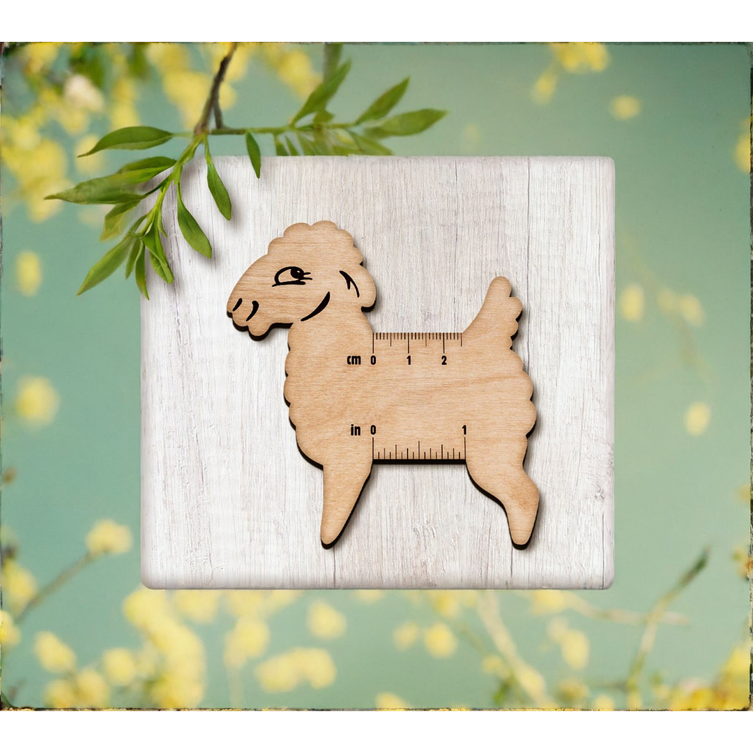 Regla de madera 2.5cm oveja