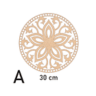 Bases para crochet y trapillo redondas con diseño 2