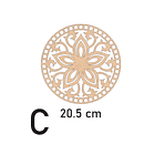 Bases para crochet y trapillo redondas con diseño 4