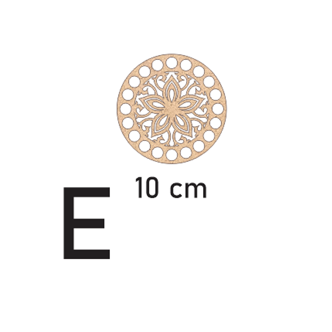 Bases para crochet y trapillo redondas con diseño 6