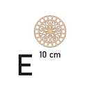 Bases para crochet y trapillo redondas con diseño 6