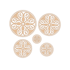 Bases para crochet y trapillo redondas con diseño 1