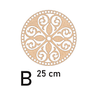 Bases para crochet y trapillo redondas con diseño 3