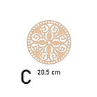 Bases para crochet y trapillo redondas con diseño 4