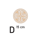 Bases para crochet y trapillo redondas con diseño 5