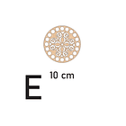 Bases para crochet y trapillo redondas con diseño 6