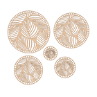 Bases para crochet y trapillo redondas con diseño 1