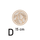 Bases para crochet y trapillo redondas con diseño 5