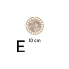 Bases para crochet y trapillo redondas con diseño 6