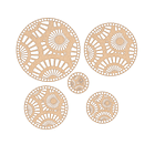 Bases para crochet y trapillo redondas con diseño 1