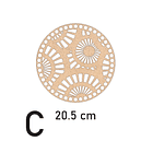 Bases para crochet y trapillo redondas con diseño 4