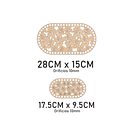 Bases para crochet y trapillo, óvalos 2