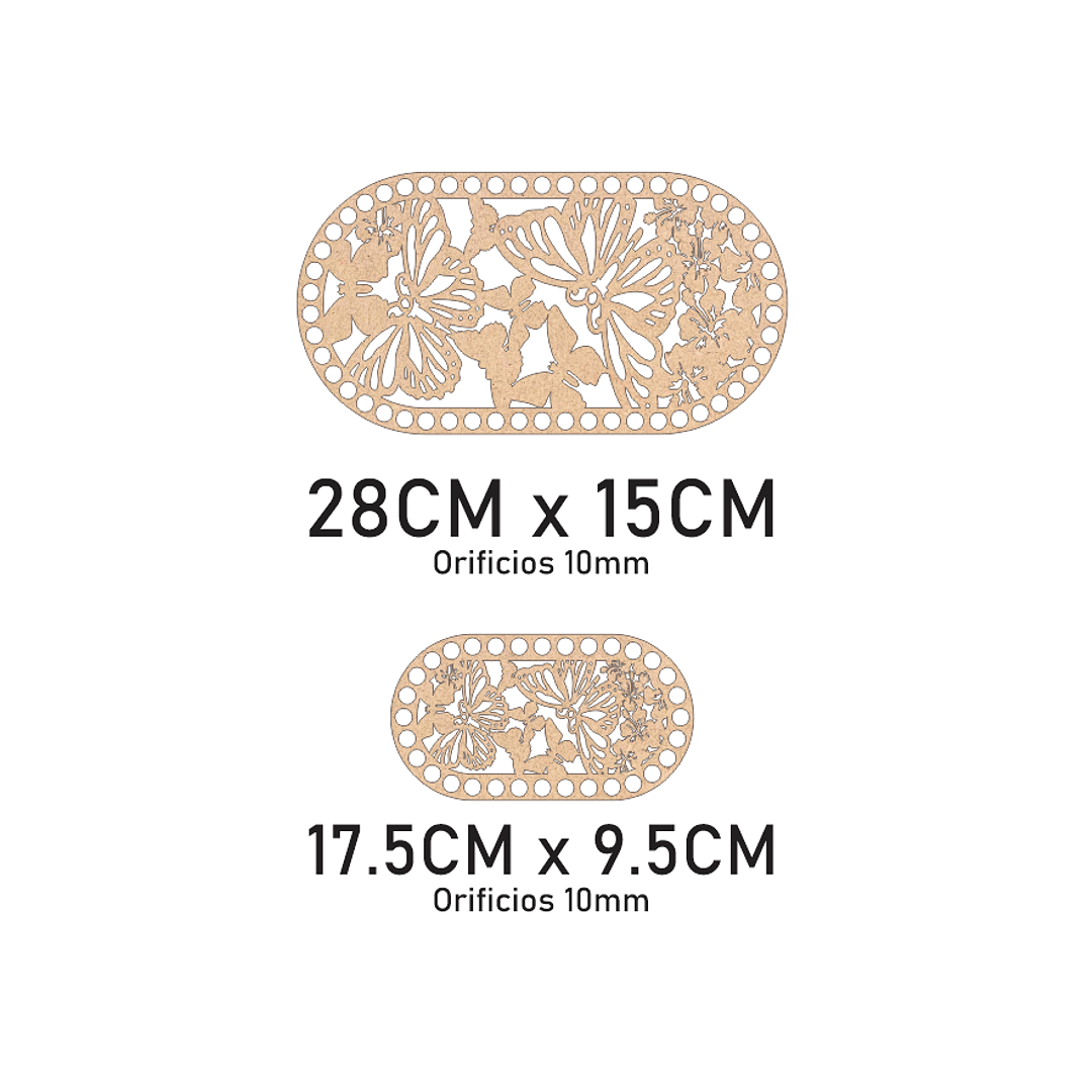 Bases para crochet y trapillo, óvalos 3