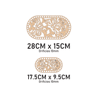 Bases para crochet y trapillo, óvalos 3