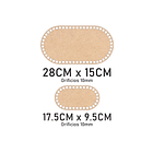 Bases para crochet y trapillo, óvalos 4
