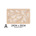 Bases para crochet y trapillo, Rectángulo con diseño 1