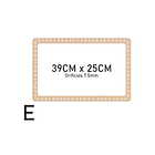 Bases para crochet y trapillo, Rectángulo con diseño 5