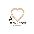 Bases para crochet y trapillo en forma de corazon 1