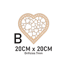 Bases para crochet y trapillo en forma de corazon 2