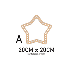 Base para crochet y trapillo en forma de estrella 1