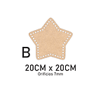 Base para crochet y trapillo en forma de estrella 2