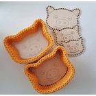 Base para crochet y trapillo en forma de chanchito 1