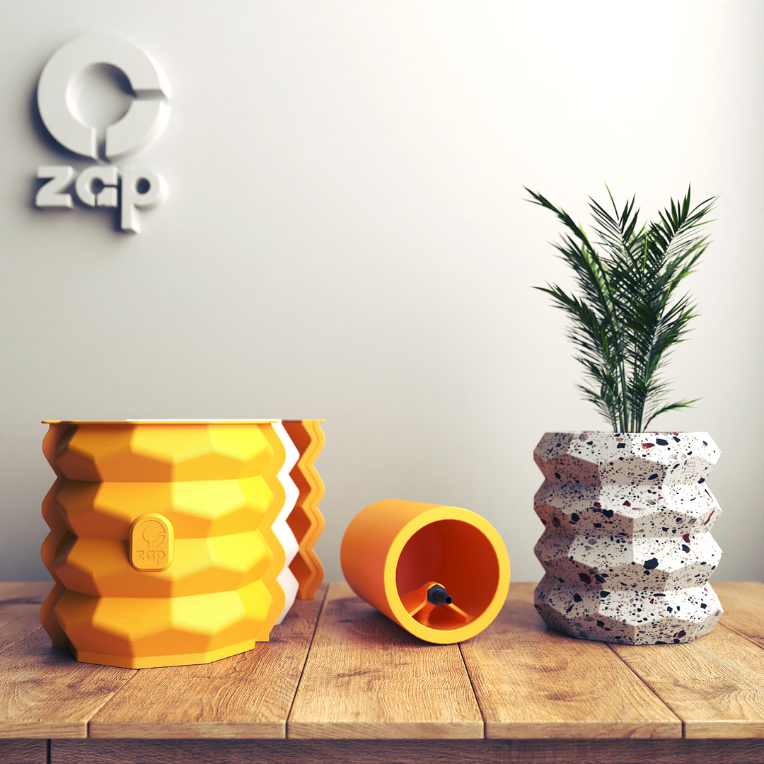 Molde de silicona para hacer macetero modelo H1