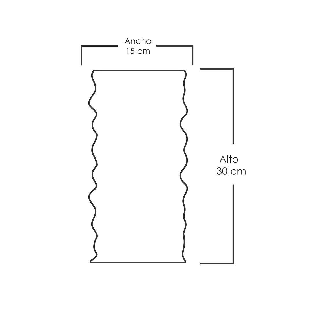 Molde de silicona para hacer jarrón alto irregular 3