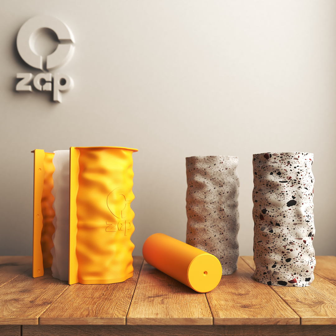 Molde de silicona para hacer jarrón alto irregular 1