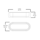 Molde de silicona con contra molde para hacer macetero largo 2