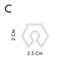 Cortador para arcilla polimérica M4 5