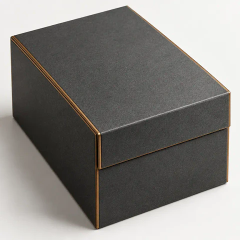 Deckbox rígida — grafito, capacidad para 100 cartas