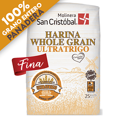 HARINA WHOLE GRAIN PANADERA FINA 25 KG