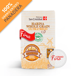 HARINA WHOLE GRAIN PANADERA FINA 5 KG