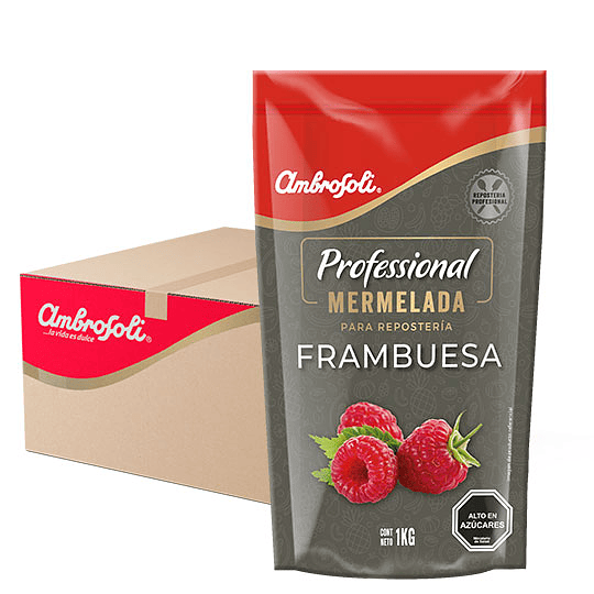 MERMELADA FRAMBUESA 1 KG (CAJA 10 UNIDADES)