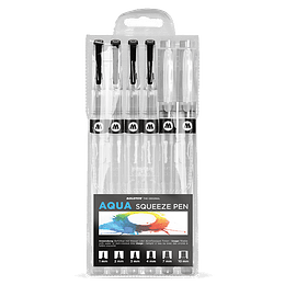 Pack 6 pinceles acuarela Set 2 - Emtpy Aqua Squeeze Pen