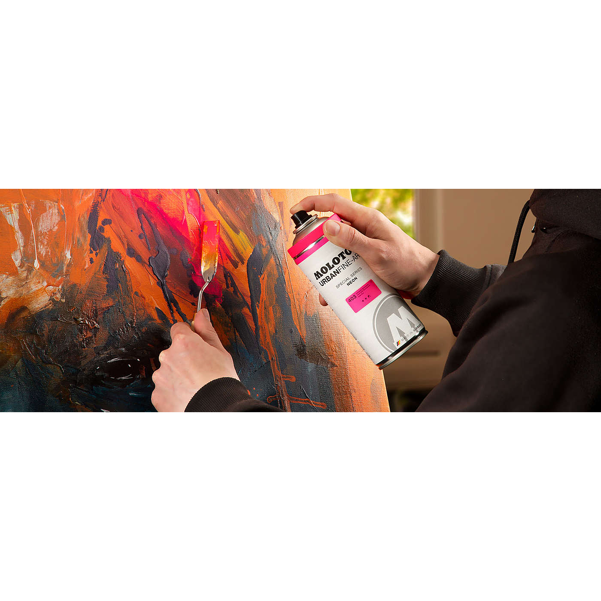 Molotow : Urban Fine Art : Artist Acrylic Spray Paint : 400ml : Gold Effect  417