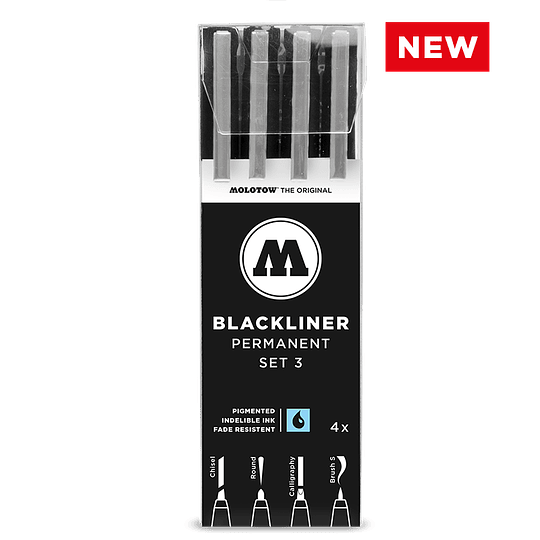 Pack 4 marcadores - Blackliner Set 3