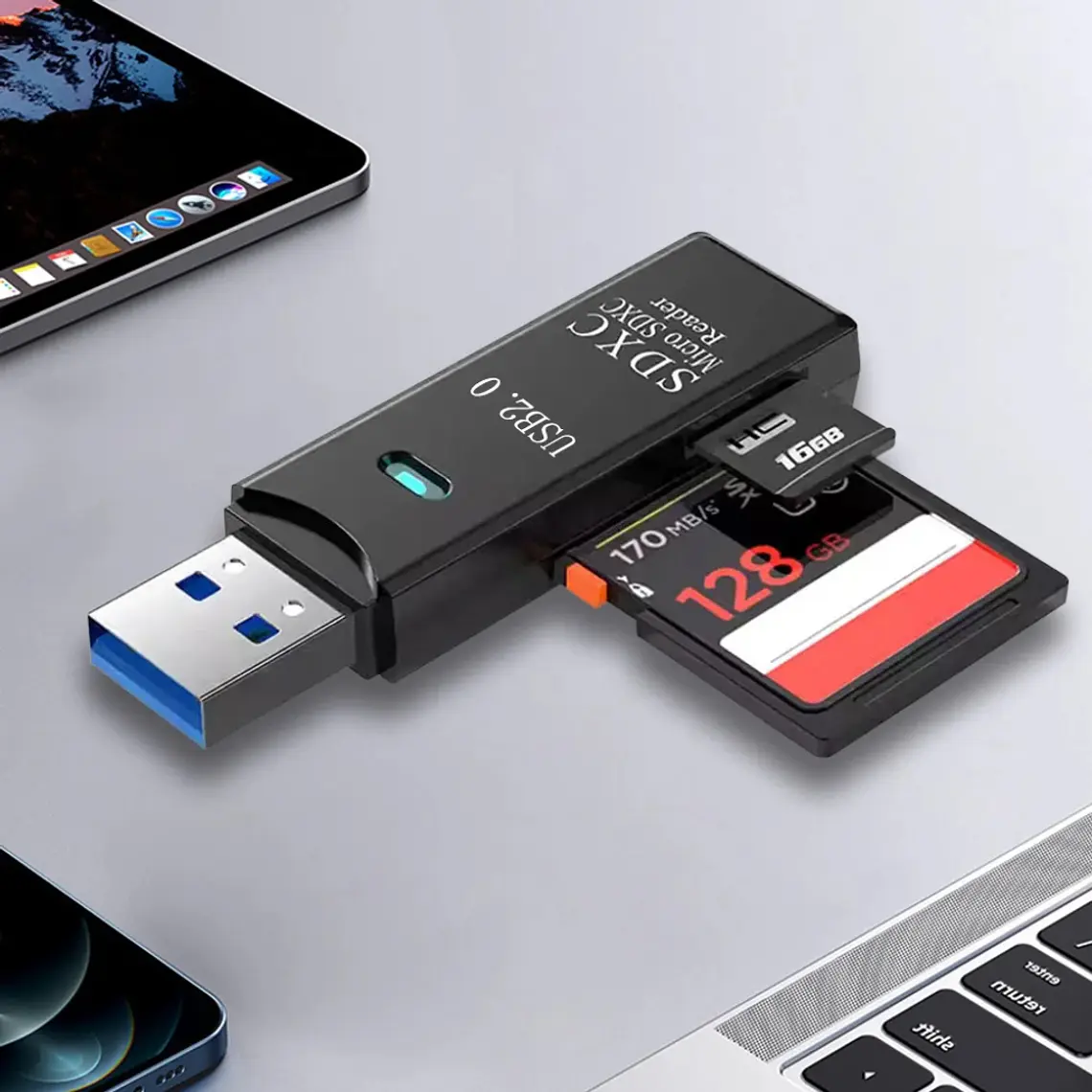 Multi Lector Micro Sd Usb 2.0 de 2 Ranuras 2