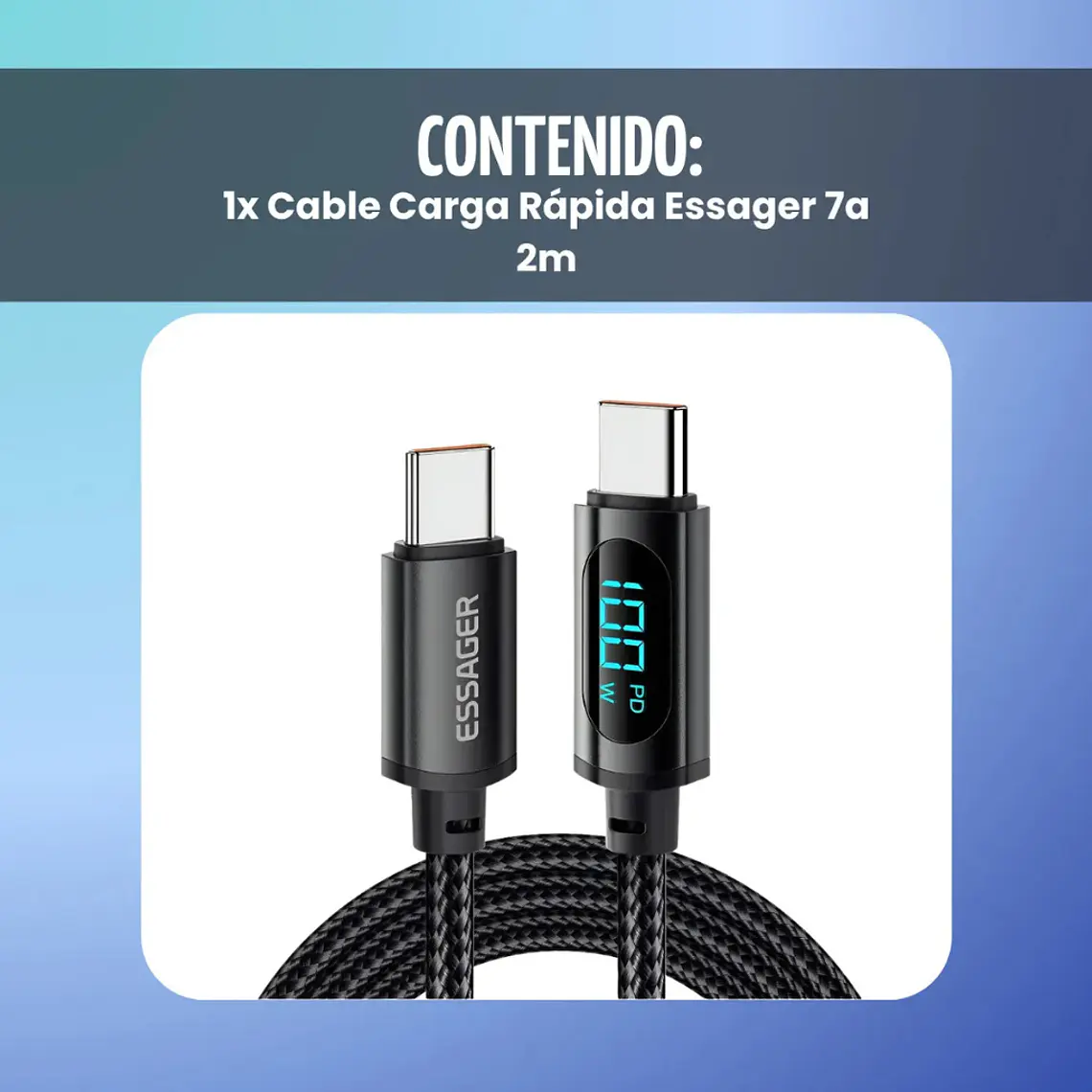 Cable USB-C 100W Hoco U125 2