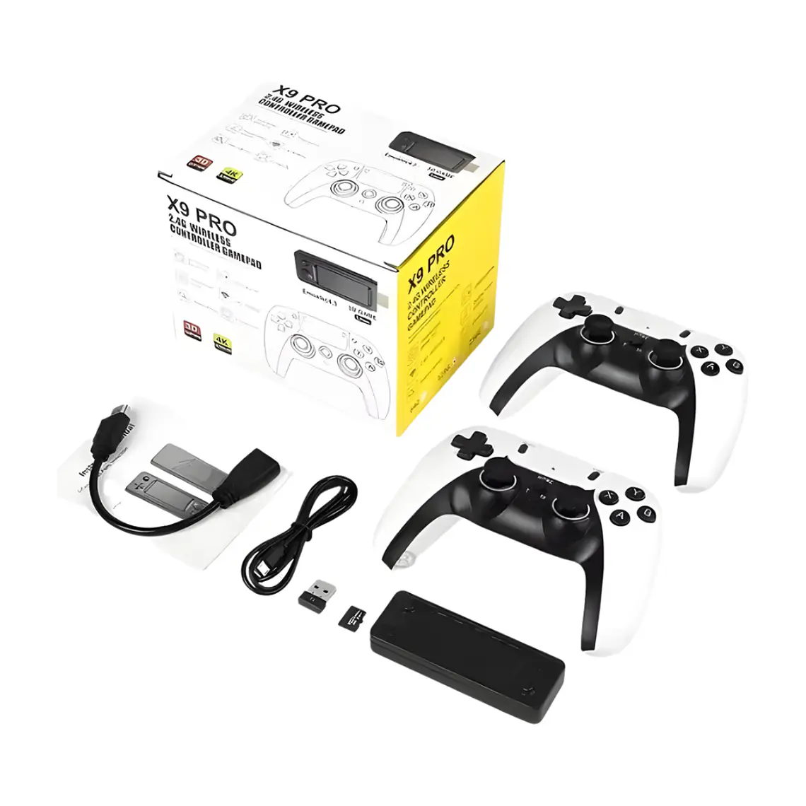 Game Stick X9 Pro Consola Retro con 2 Controles 2