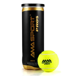 Pelotas de Pádel Amasport Pro X3 Amarillo