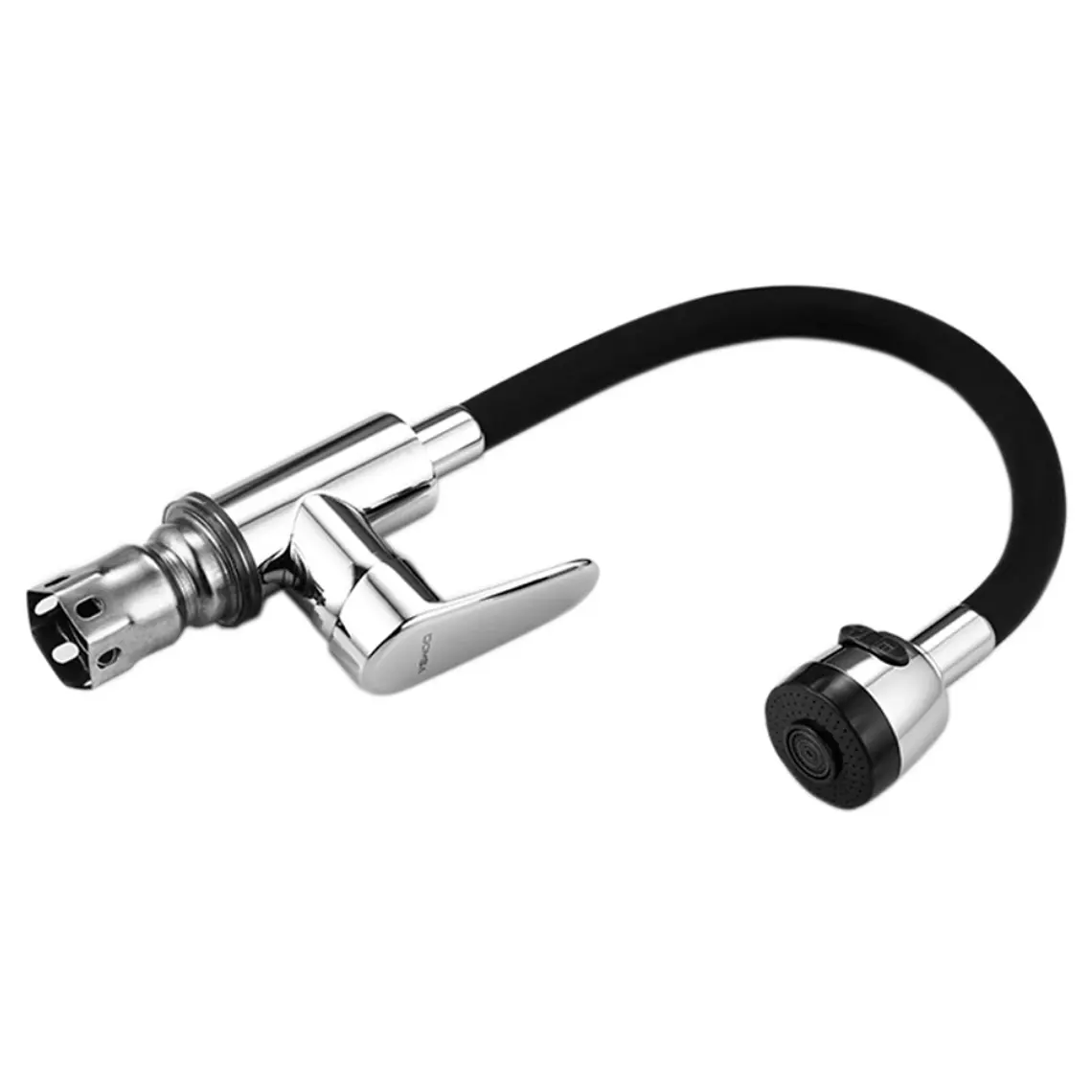 Llave Lavaplatos Flexible Negra Giratoria 360° 1