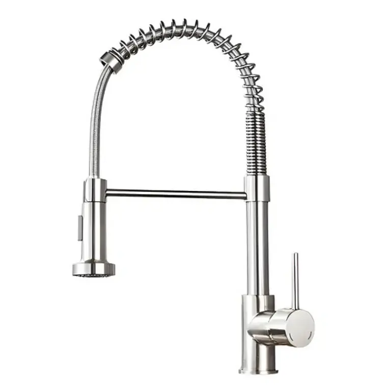 Llave Cocina Monocomando Flexible Cromada 1