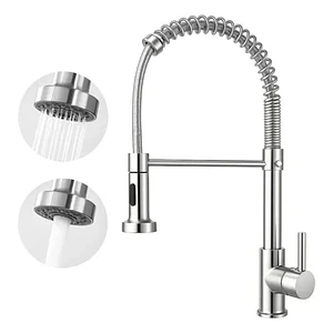 Llave Cocina Monocomando Flexible Cromada