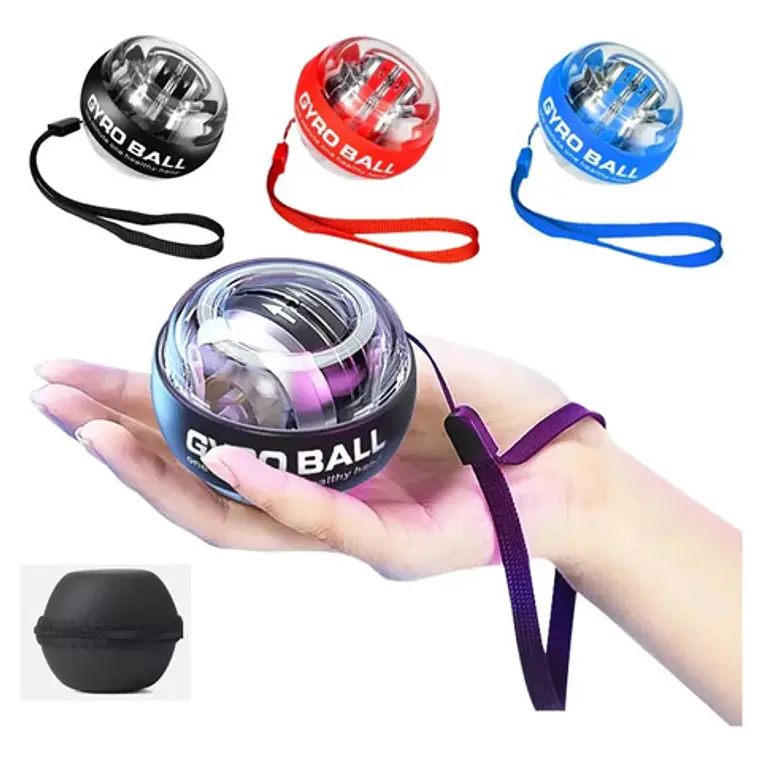 Powerball Ejercicio Rehabilitación Brazo Gyro Negro Led + Estuche 1