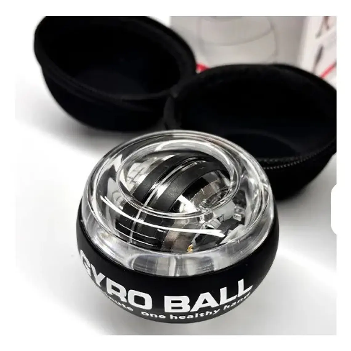 Powerball Ejercicio Rehabilitación Brazo Gyro Negro Led + Estuche 2