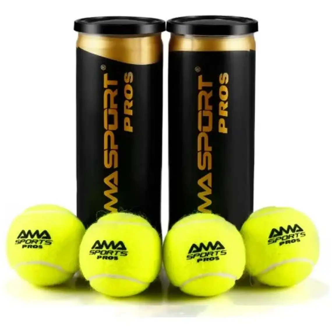 Tarro De Pelotas Padel Ama Pros 3 Un. ( Wpt & Ipf Approval ) Amarillo 2