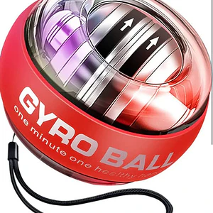 Powerball Gyro Led Ejercitador Para Muñeca Fitness Rojo + Estuche 